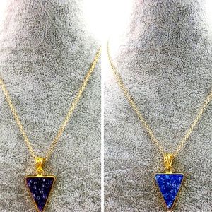 Druzy pendant necklace